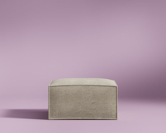 M1 Ottoman Sofa Seat - Performance Weave: Silicon Sand