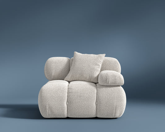 Marshbello Right Arm - Chatou Bouclé: Pearl