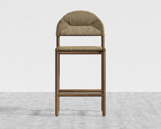 Monti Counter Stool - Seagrass Cord, Walnut Stain
