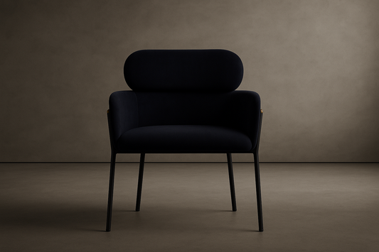 Napa Dining Chair - Velvet: Noir