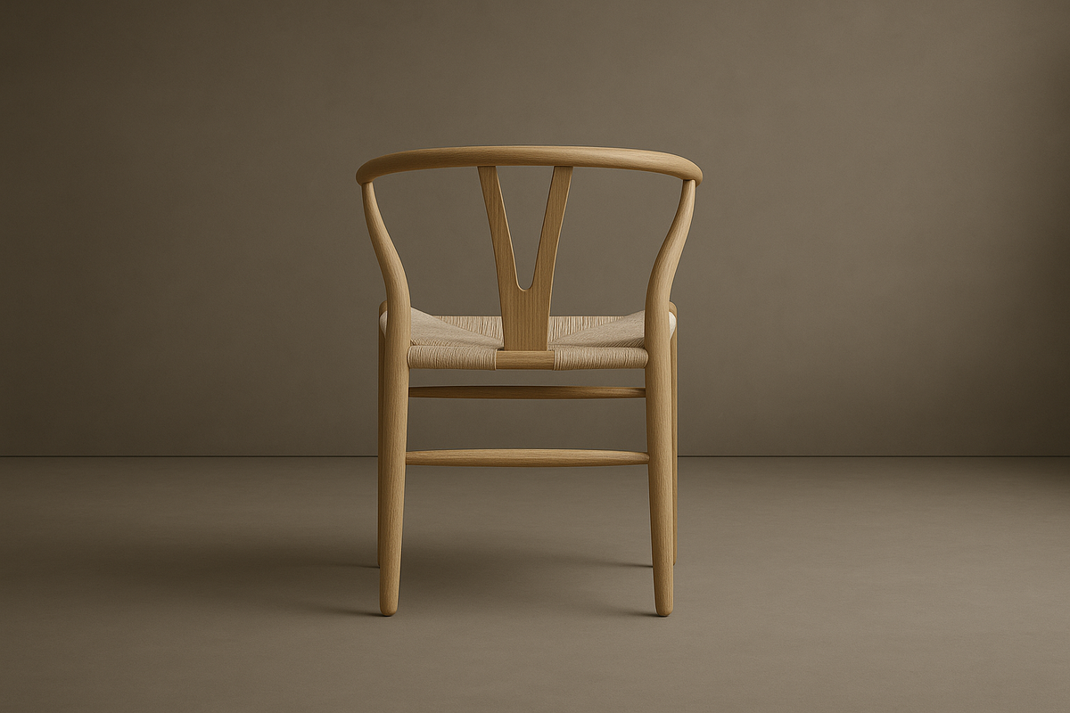 Wishbone Chair (MM) - Natural Seat Cord, Natural Finish