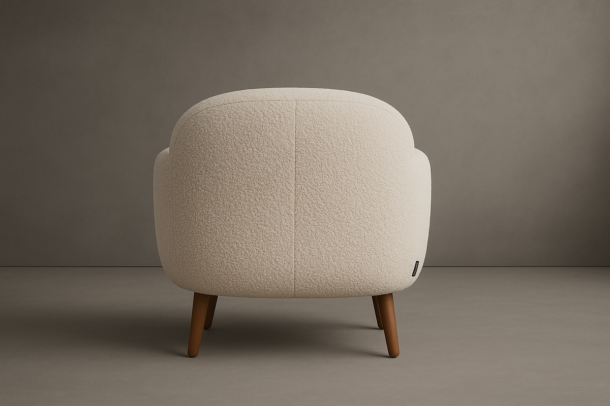 Nora Lounge Chair - Boucle: Opal, Natural