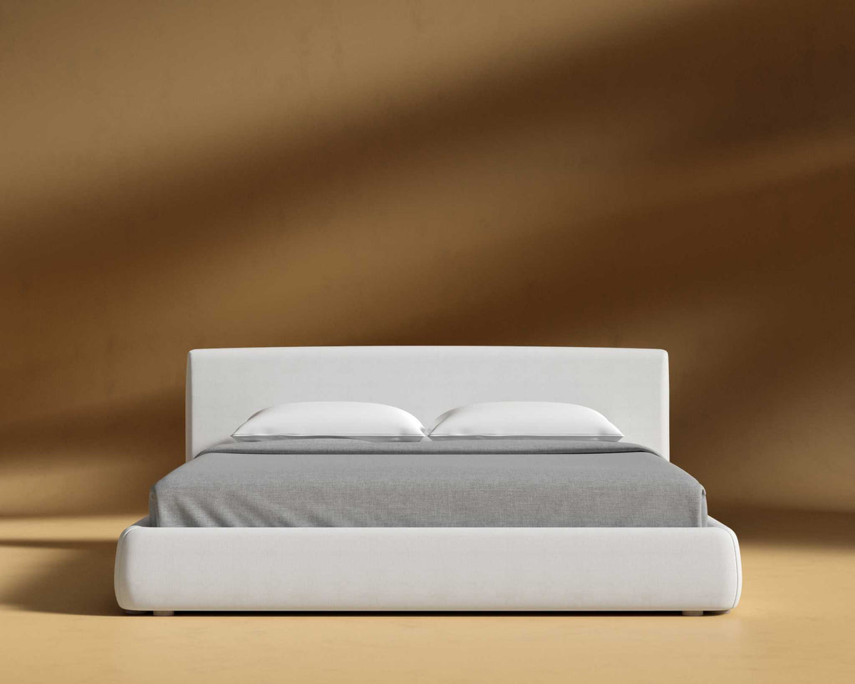 Ophelia Bed - Performance Linen: Swan, King