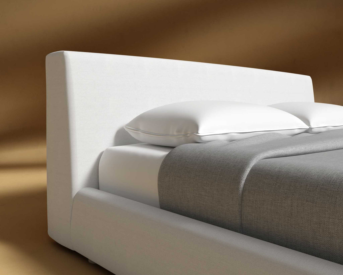 Ophelia Bed - Performance Linen: Swan, King