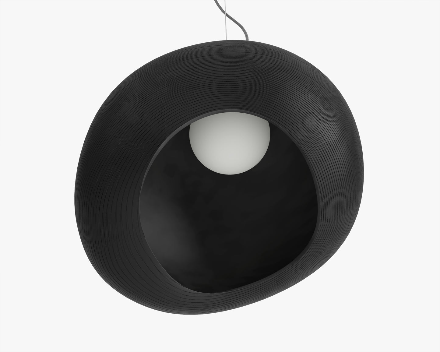 Organa Pendant - Large, Matte Black