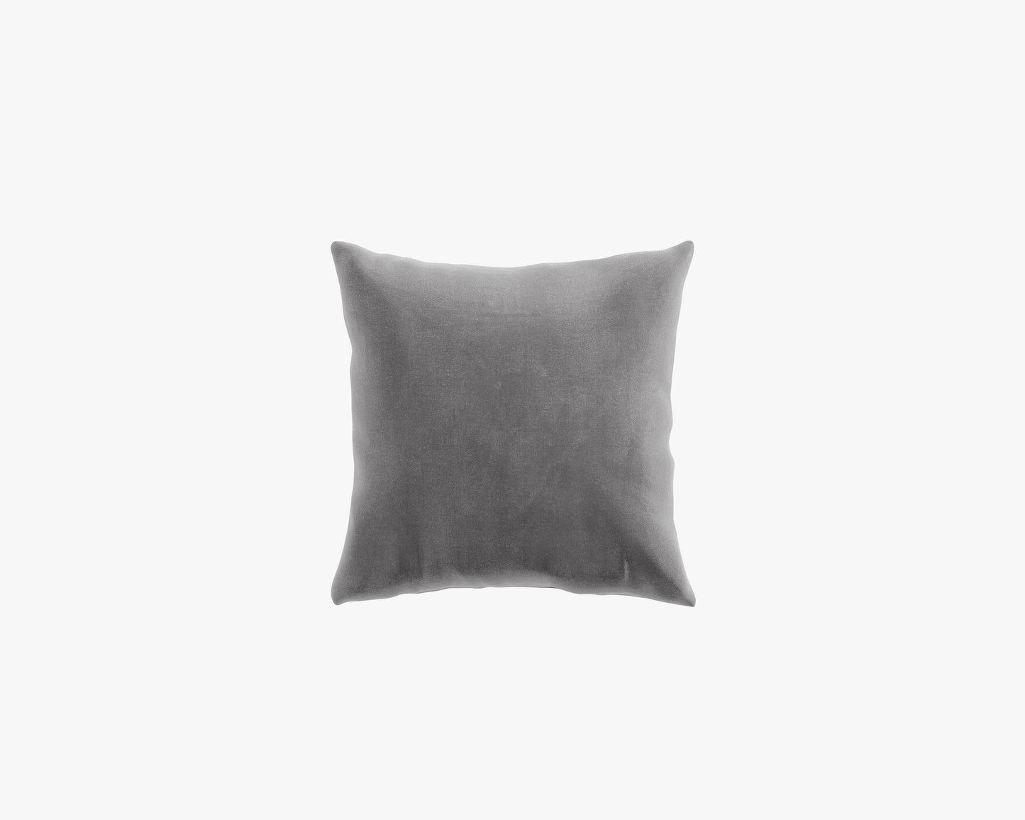 Square Pillow  - Plush Velvet: Glacier Grey