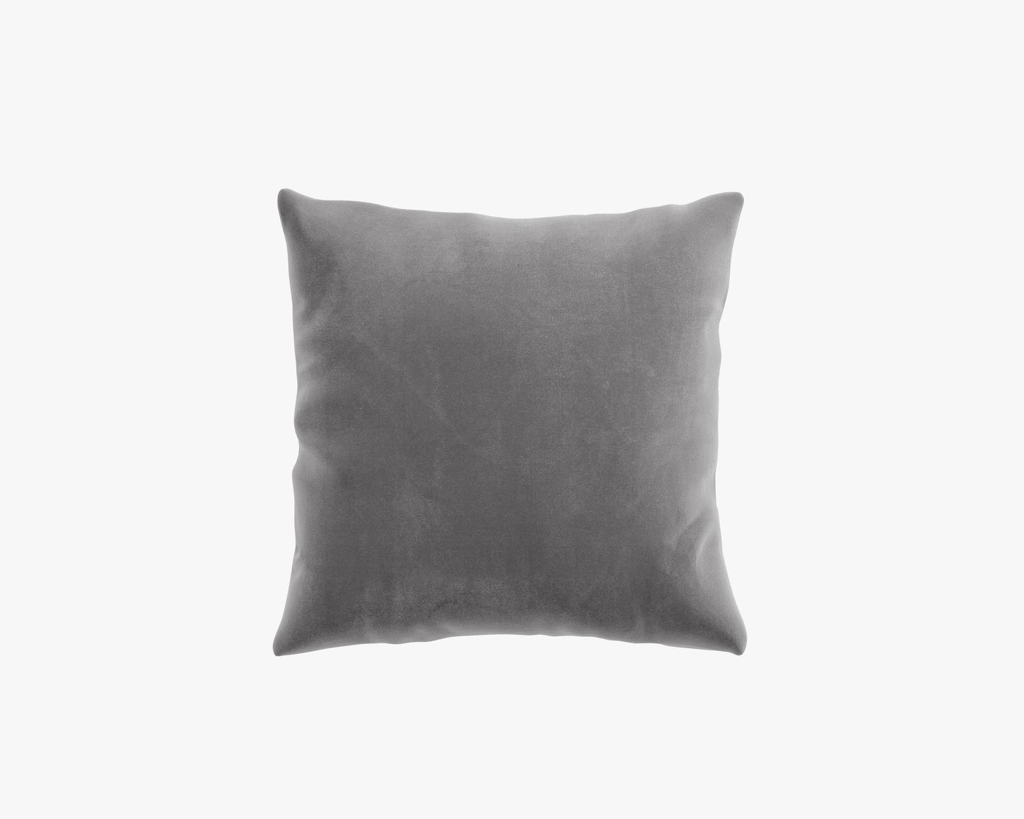Large Pillow  - Plush Velvet: Glacier Grey