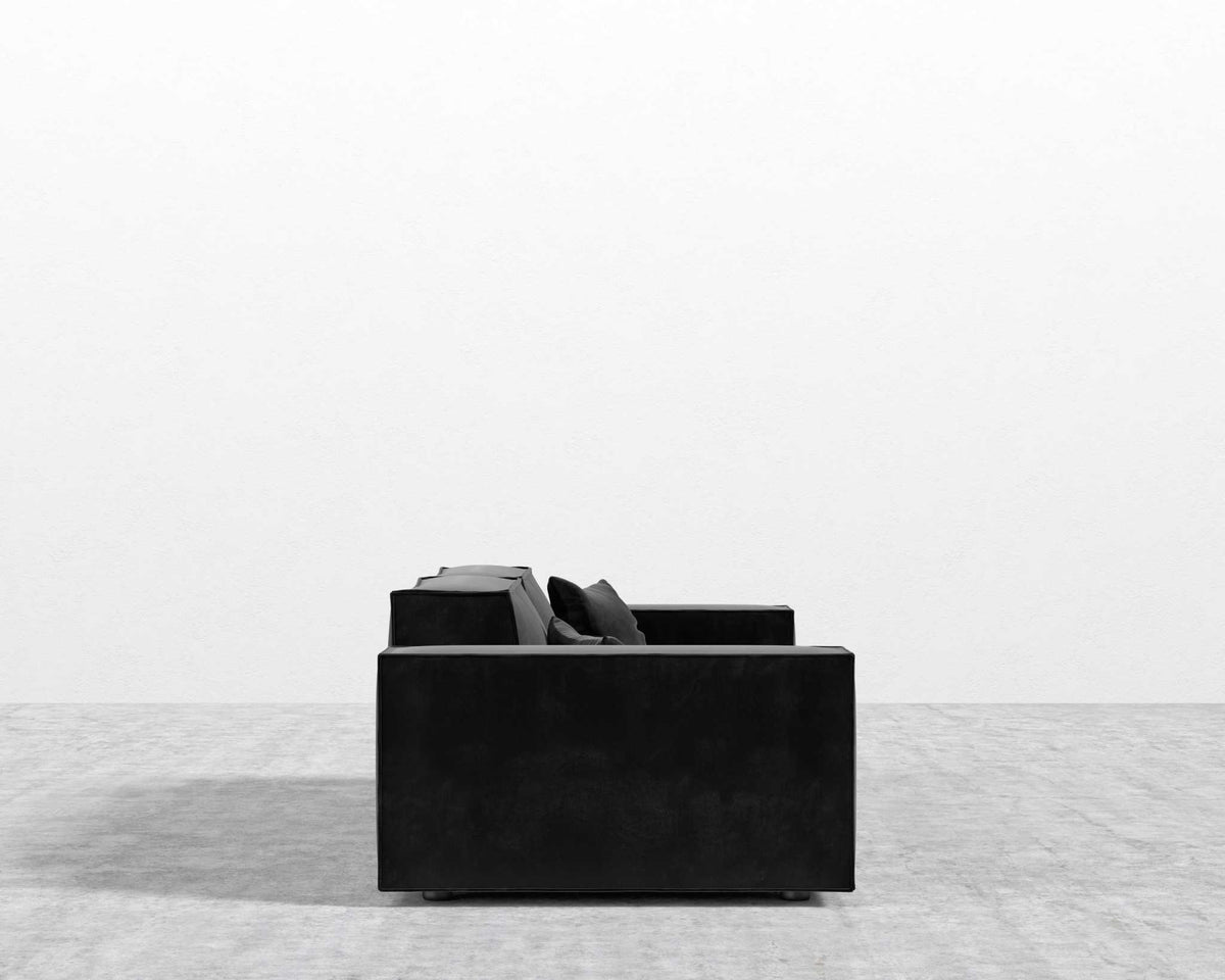 Porter Sofa - Plush Velvet: Black