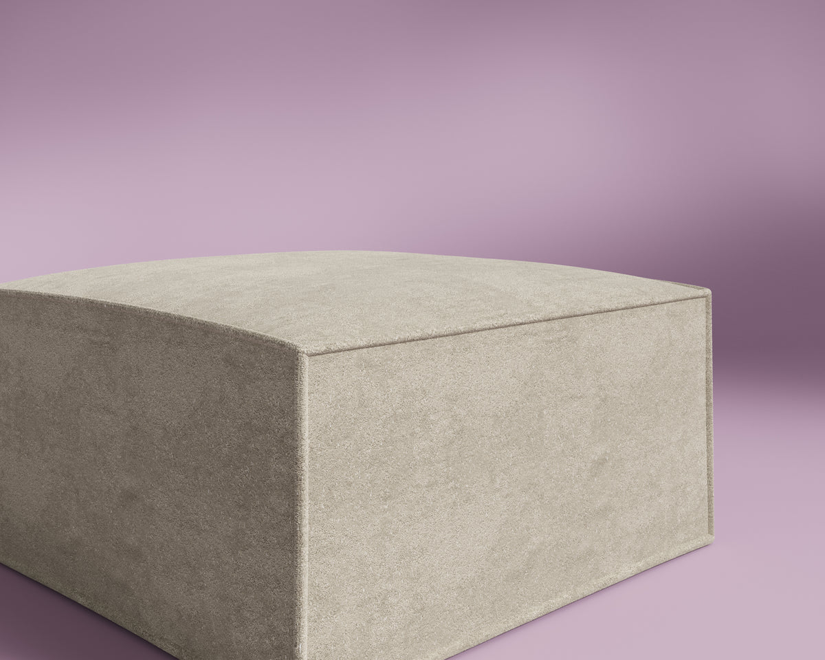 M1 Ottoman Sofa Seat - Performance Weave: Silicon Sand