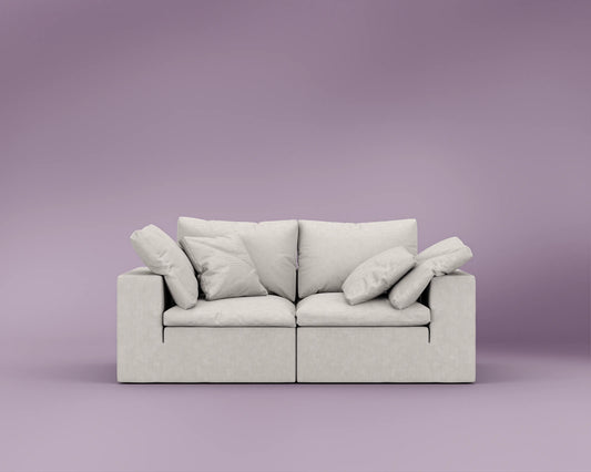 R4 Loveseat Sofa - Performance Corduroy: Comet Ivory