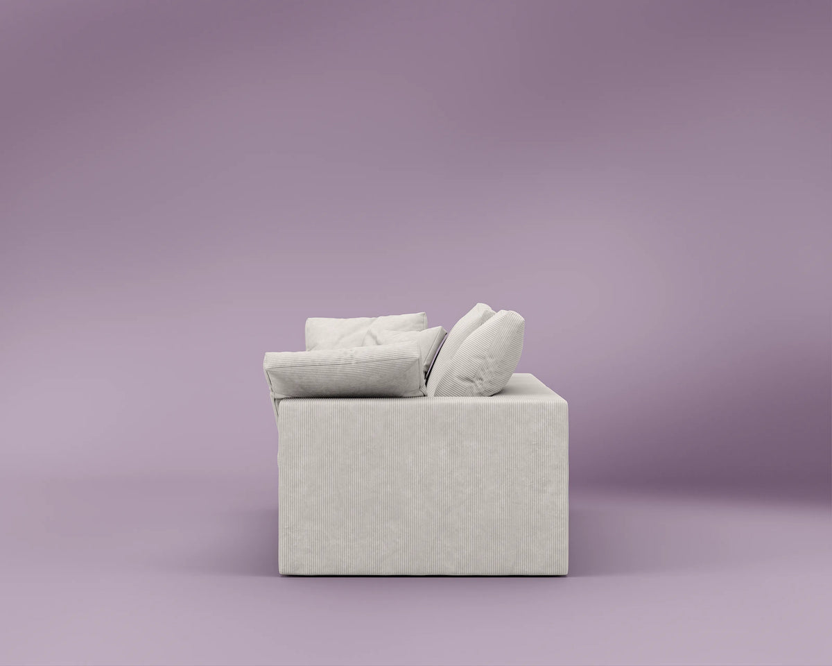 R4 Loveseat Sofa - Performance Corduroy: Comet Ivory