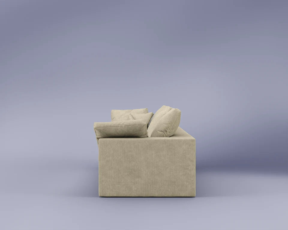 R4 Sofa Three Seater - Performance Corduroy: Lunar Dune