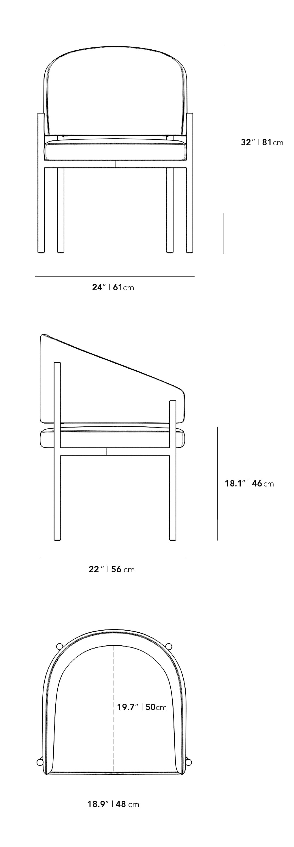 Solana Dining Chair - Multiple Options Available
