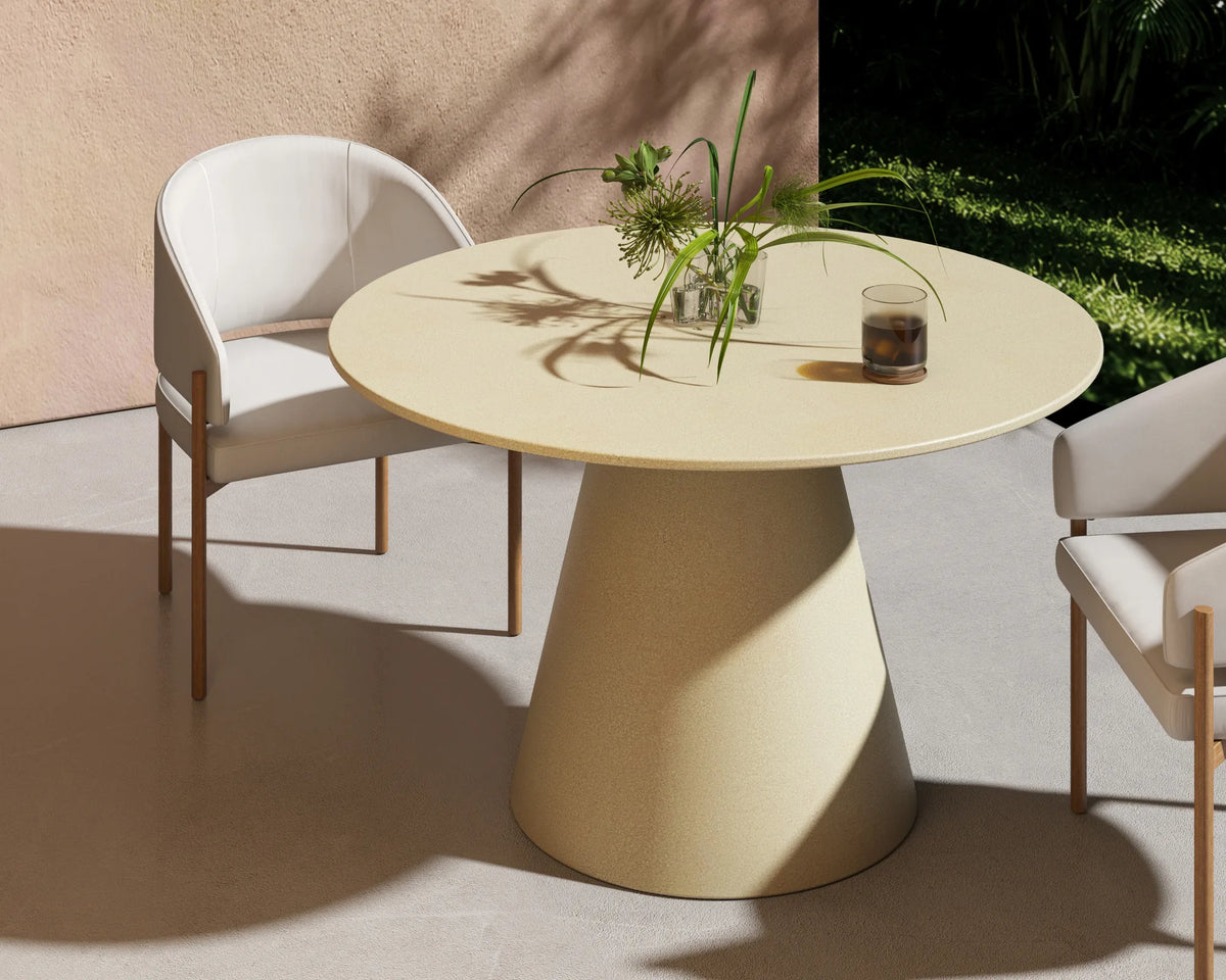 Winston Concrete Dining Table - Olympia Wax Concrete, 48"
