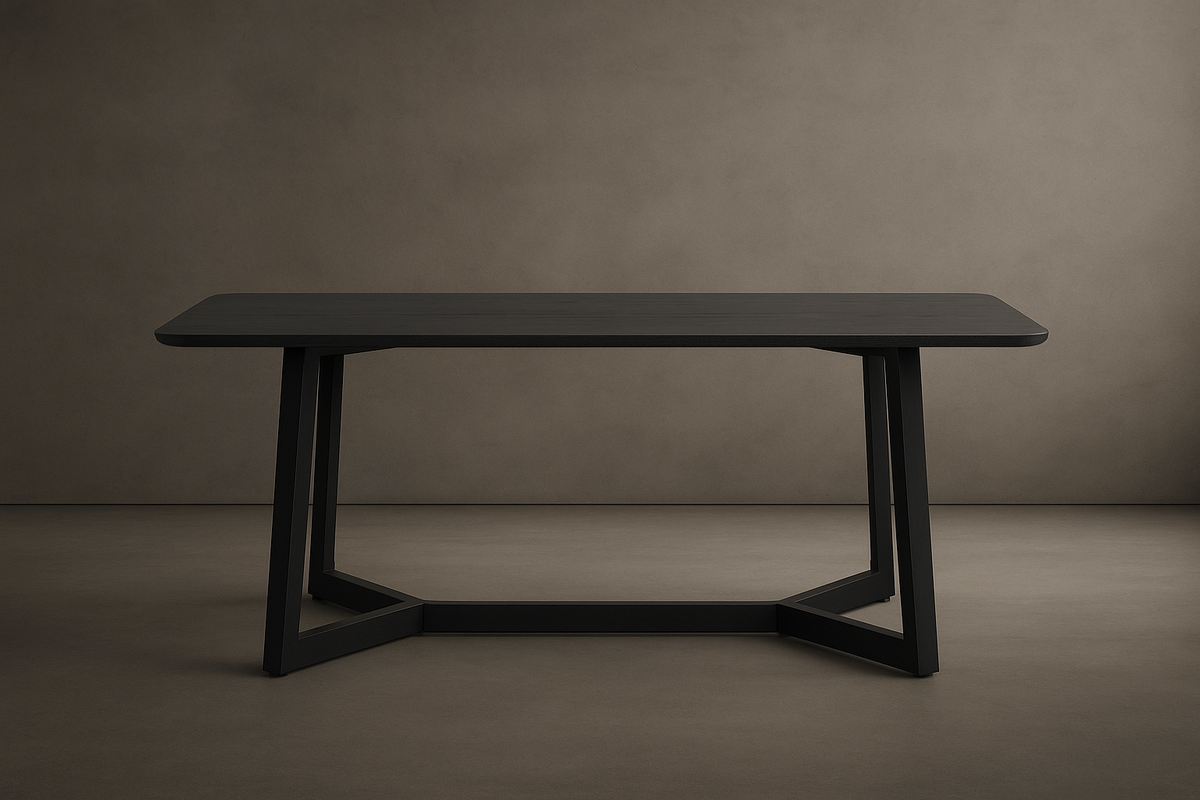 Nova Dining Table - Ebony, 71" | 180cm