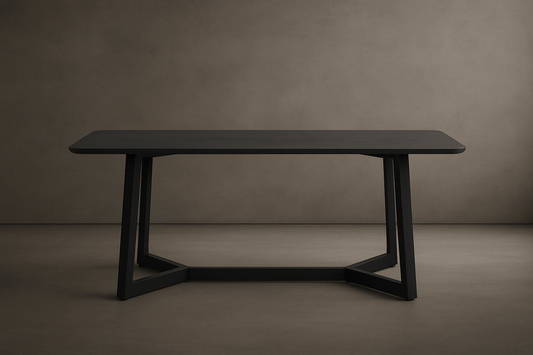 Nova Dining Table - Ebony, 71" | 180cm