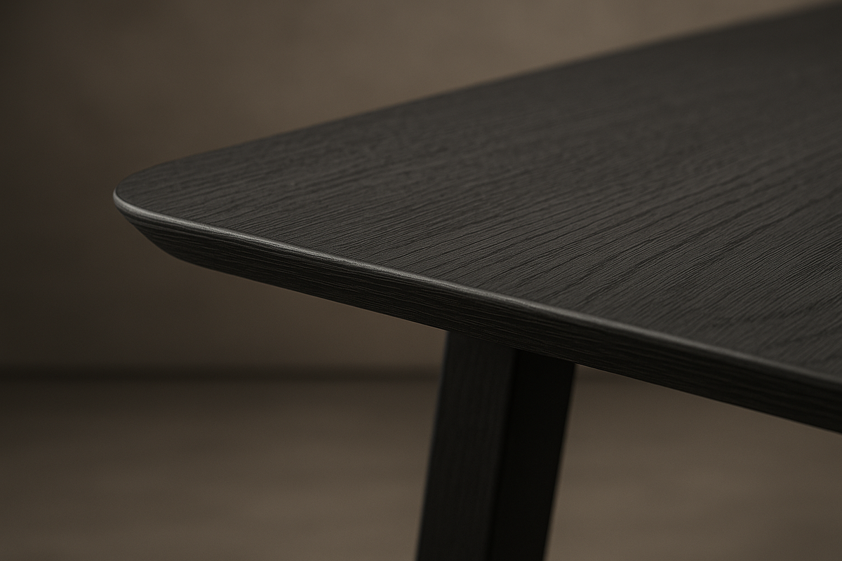 Nova Dining Table - Ebony, 71" | 180cm