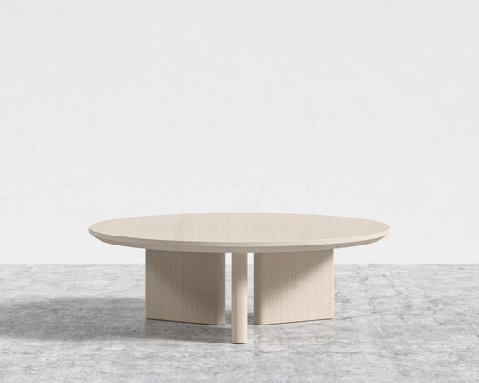 Trio Coffee Table - Washed Natural Oak Veneer with Straight Grain