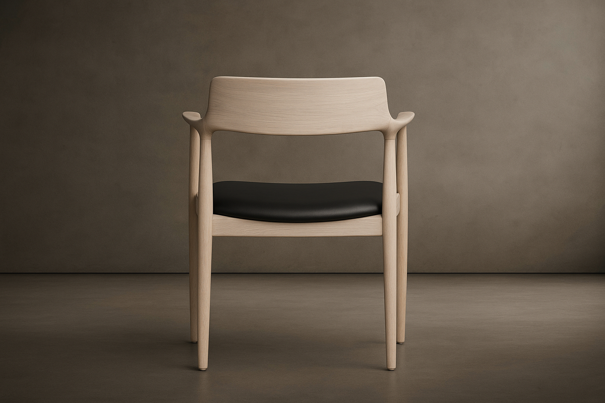 Hiroshima Armchair - Black, Grey Stain