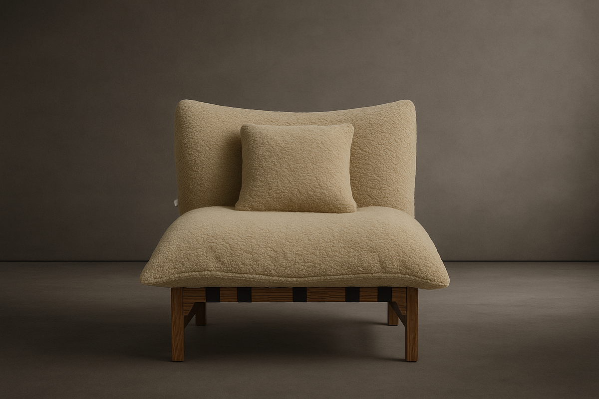 Cozy Lounge Chair - Shearling: Mistral
