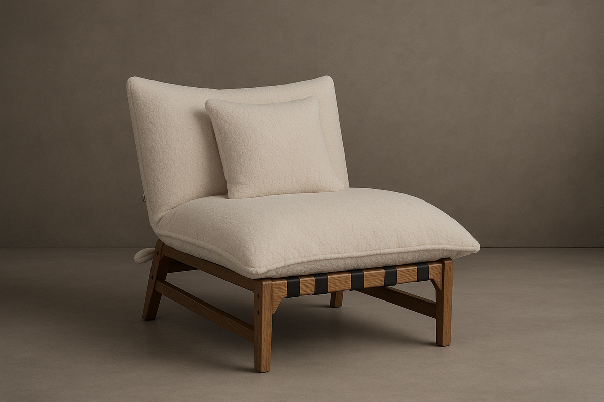 Cozy Lounge Chair - Shearling: Ivory