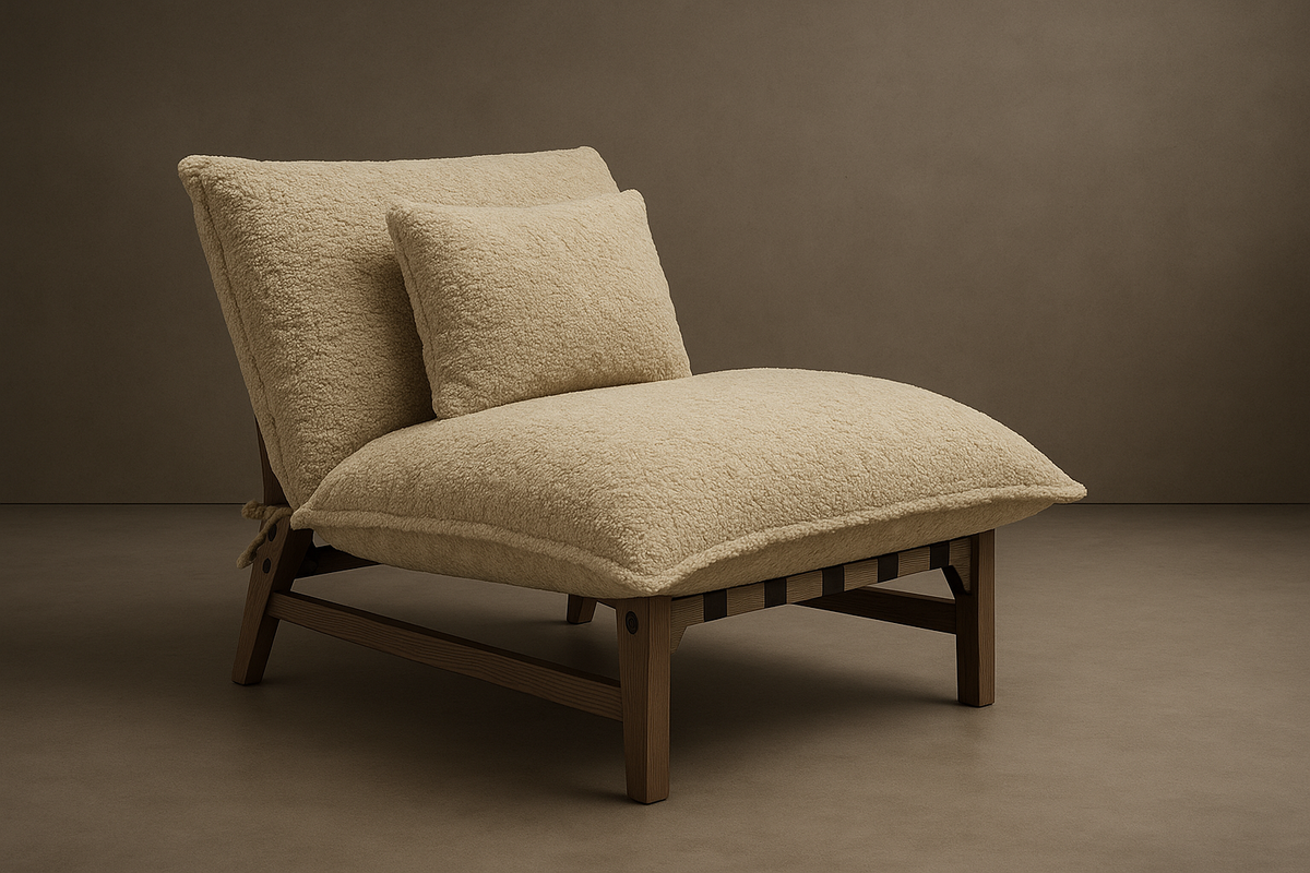 Cozy Lounge Chair - Shearling: Mistral