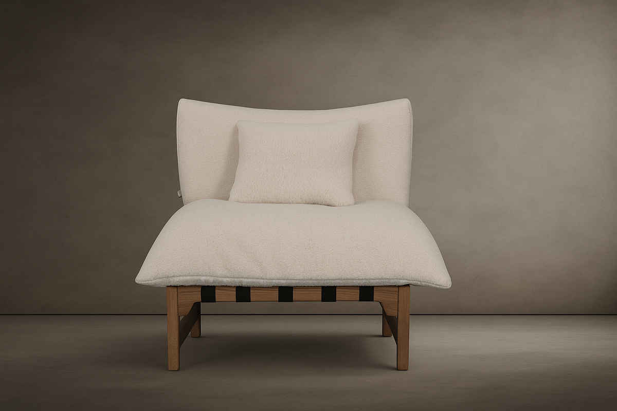 Cozy Lounge Chair - Shearling: Ivory