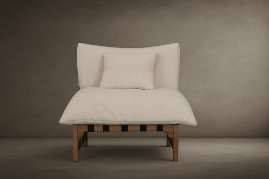 Cozy Lounge Chair - Shearling: Ivory