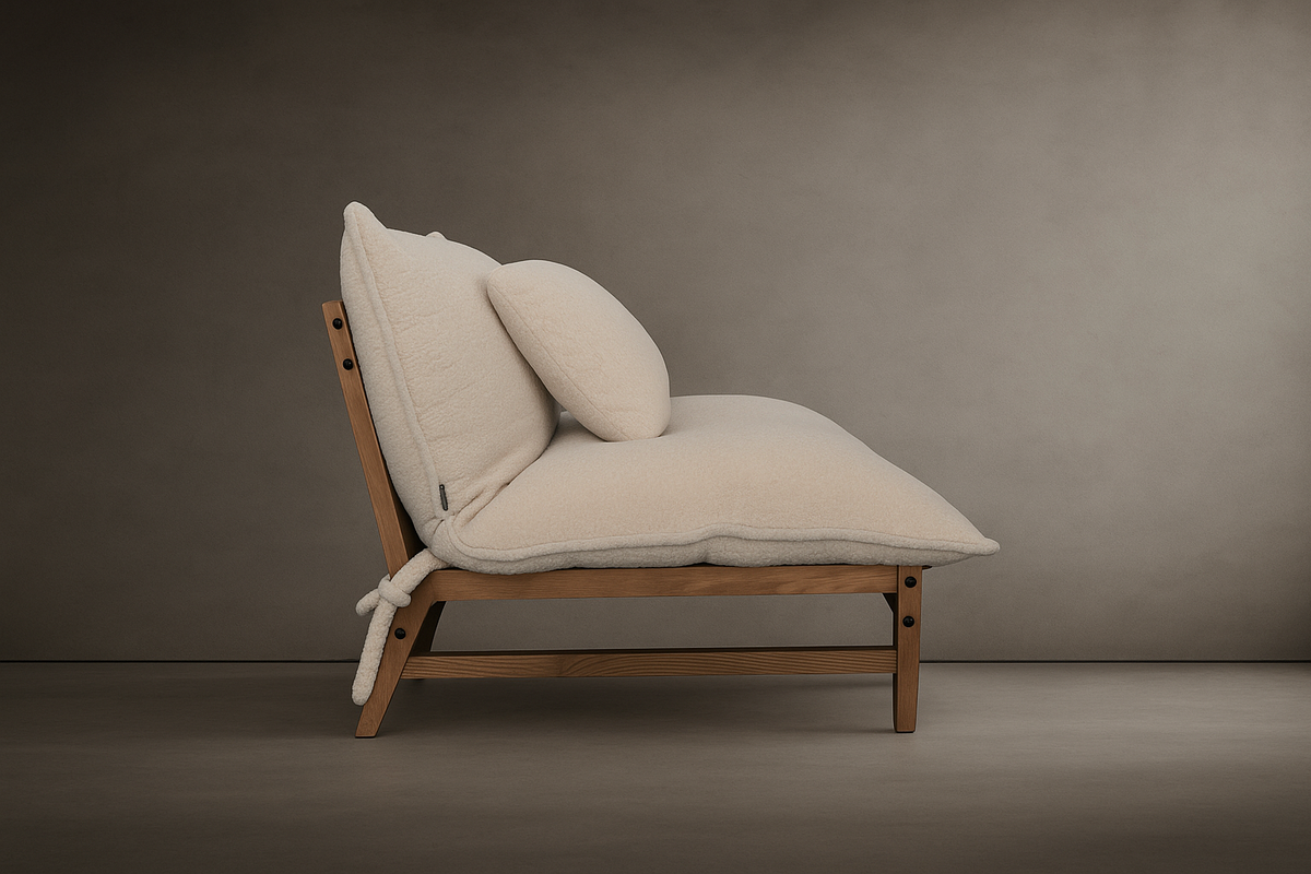 Cozy Lounge Chair - Shearling: Ivory