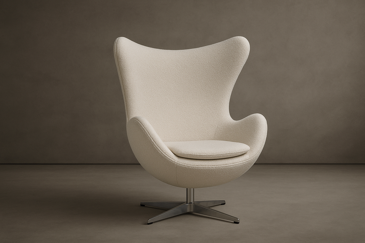Egg Chair - Bouclé: Opal