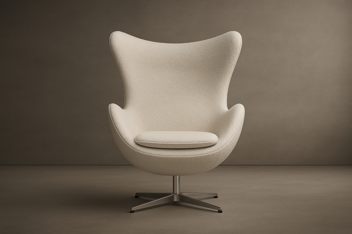 Egg Chair - Bouclé: Opal