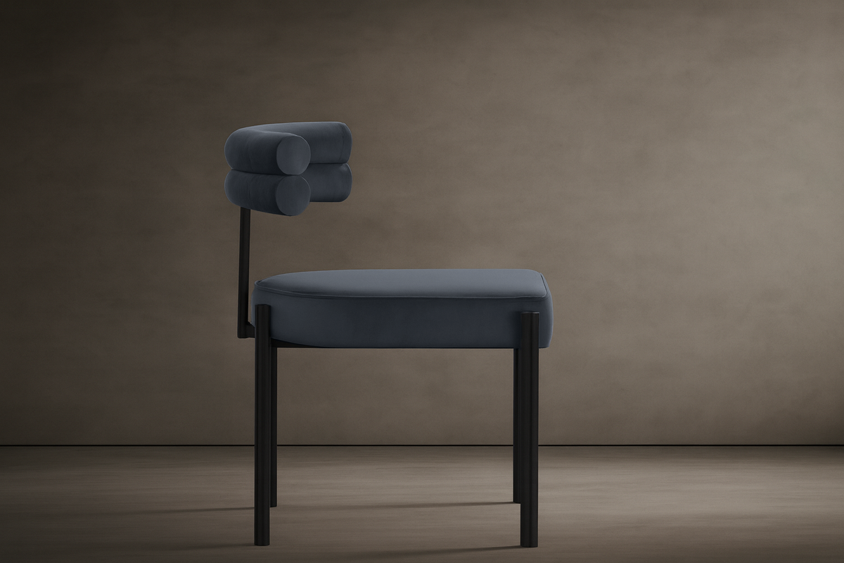 Ensley Chair - Velvet: Indigo