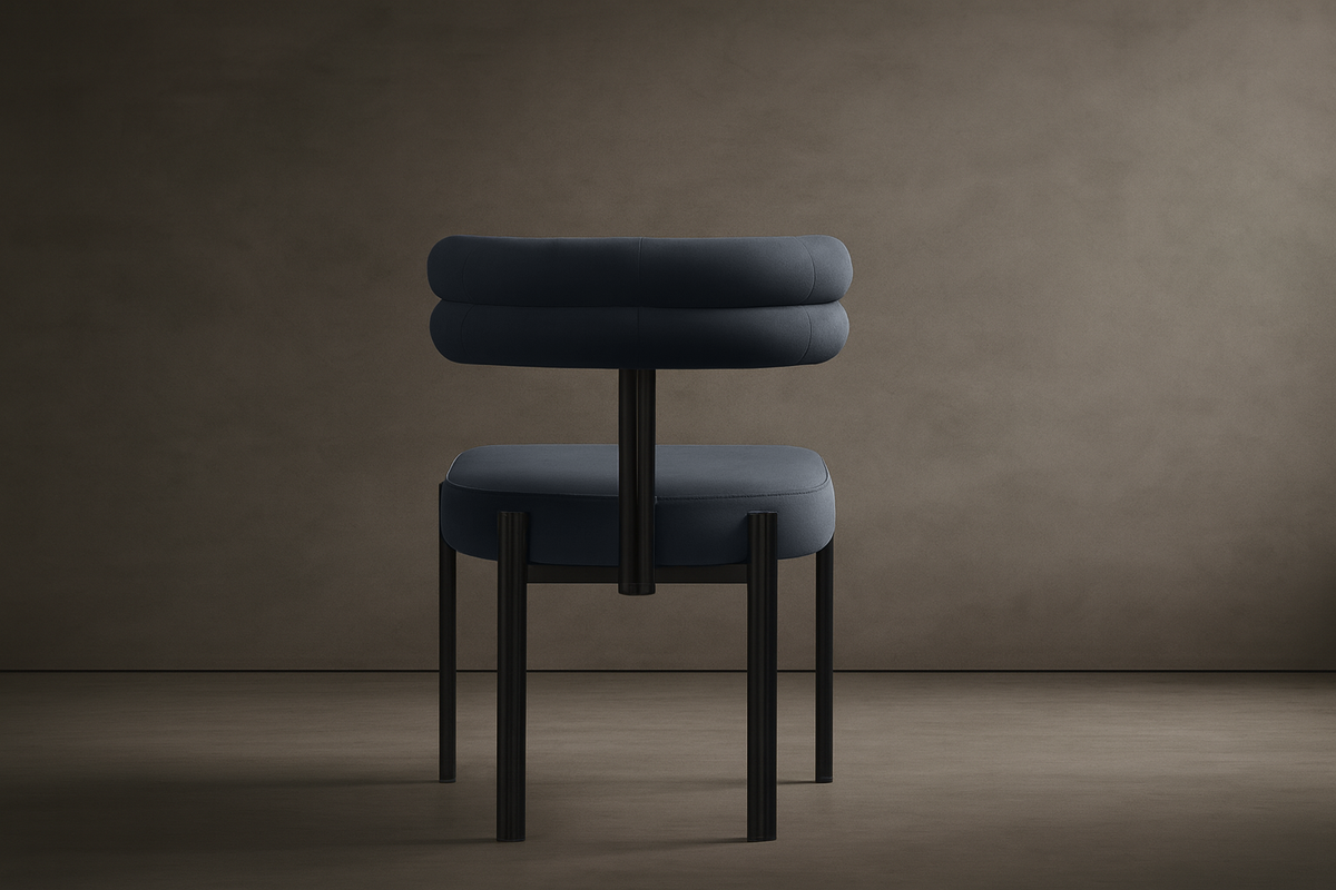 Ensley Chair - Velvet: Indigo