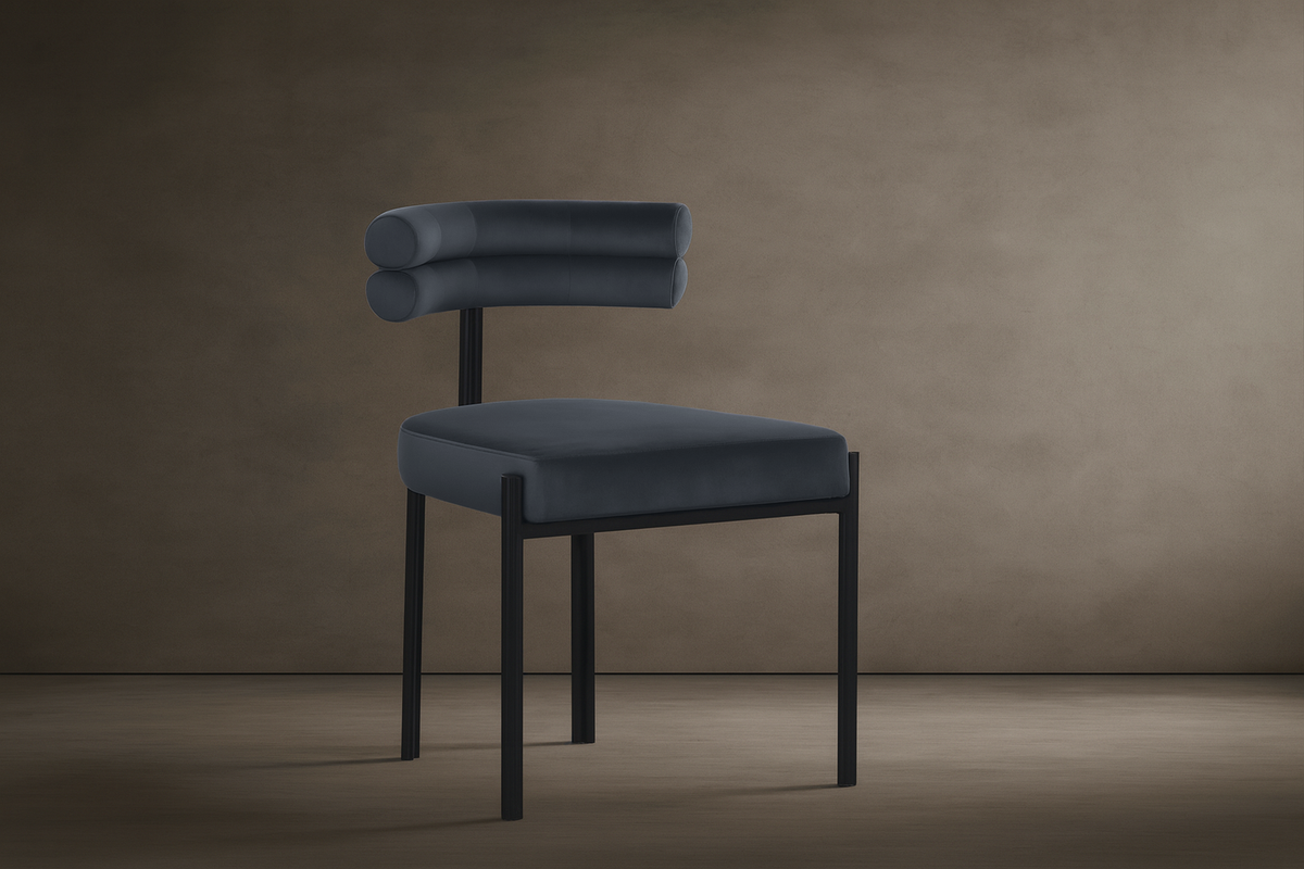 Ensley Chair - Velvet: Indigo