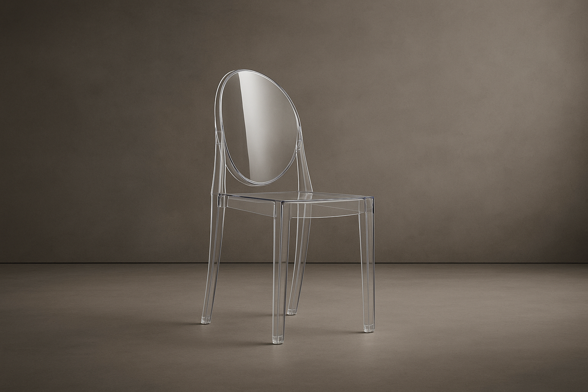Ghost Side Chair - Victoria: Transparent