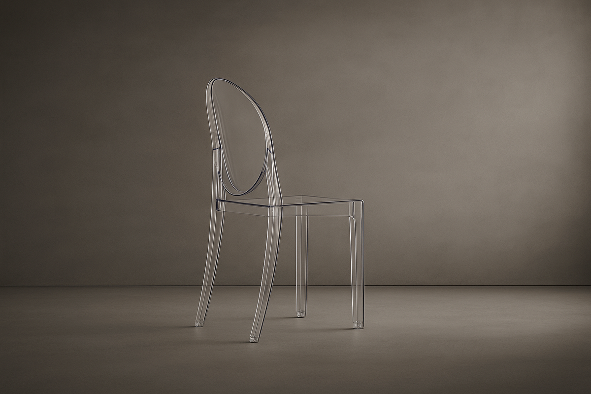Ghost Side Chair - Victoria: Transparent