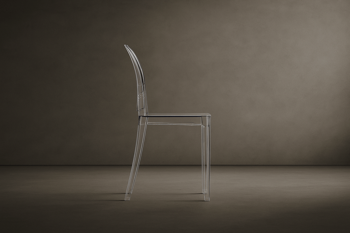 Ghost Side Chair - Victoria: Transparent