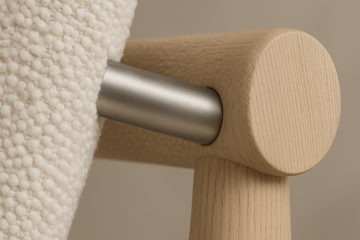 Japan Lounge Chair - Bouclé: Opal