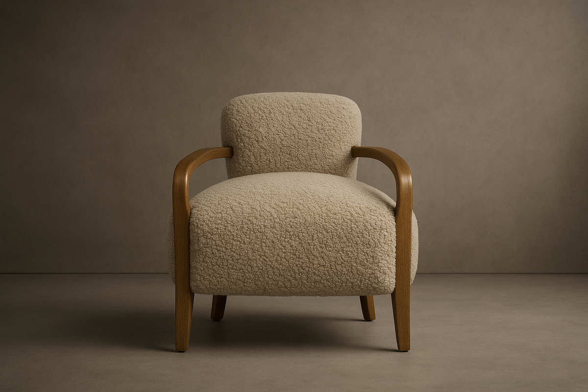 Cabana Armchair - Shearling: Mistral