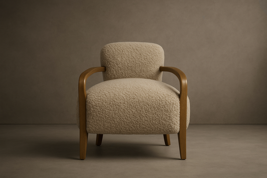Cabana Armchair - Shearling: Mistral