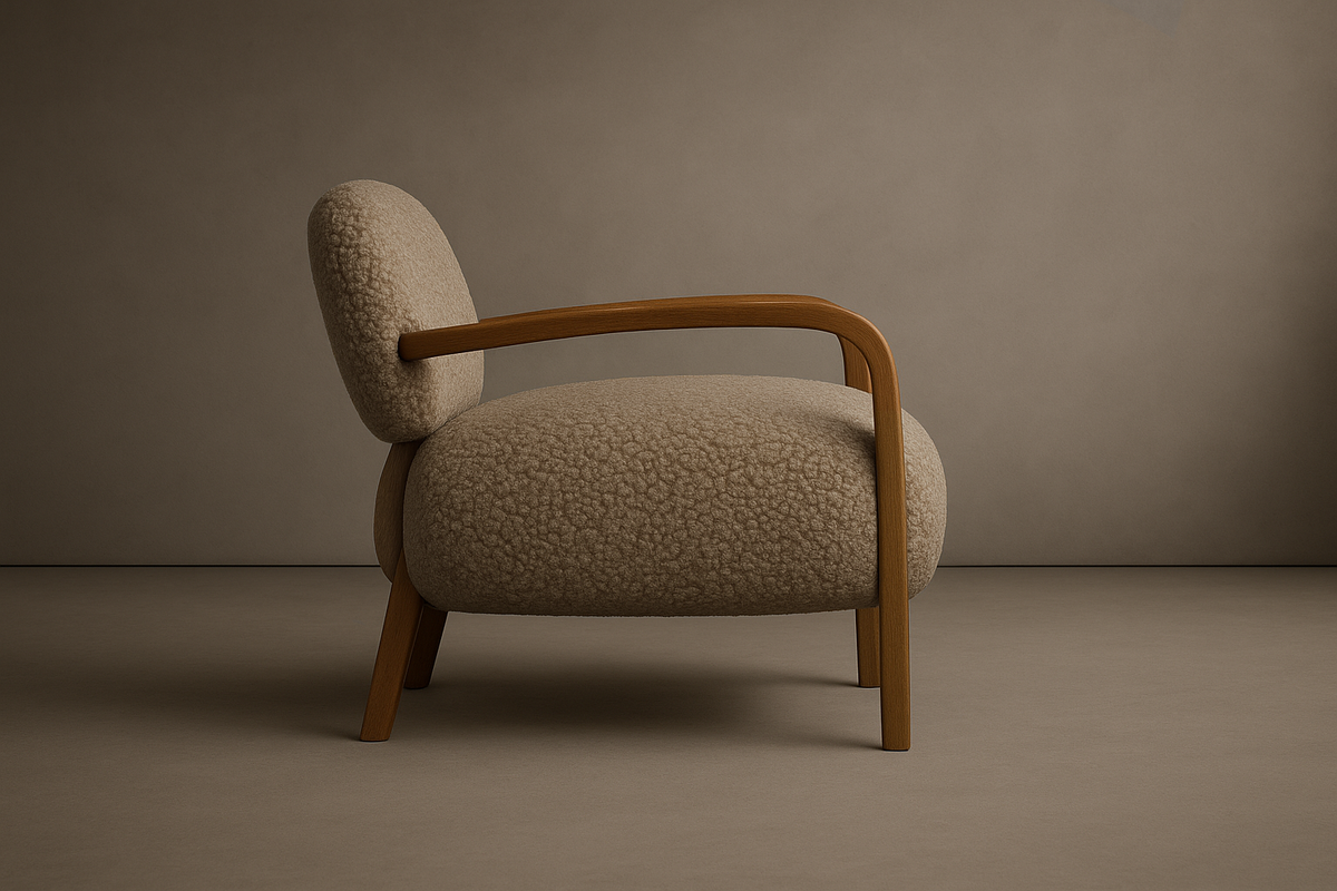 Cabana Armchair - Shearling: Mistral