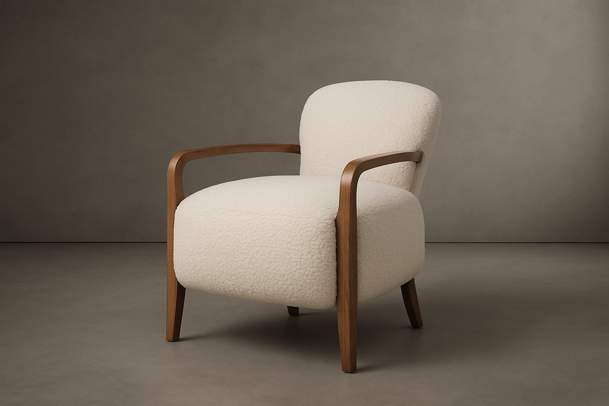 Cabana Armchair - Shearling: Ivory