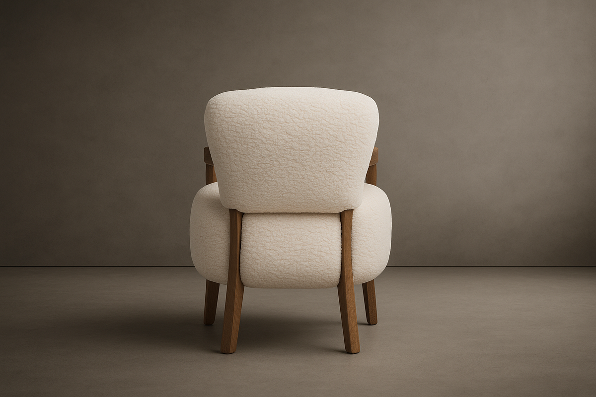Cabana Armchair - Shearling: Ivory
