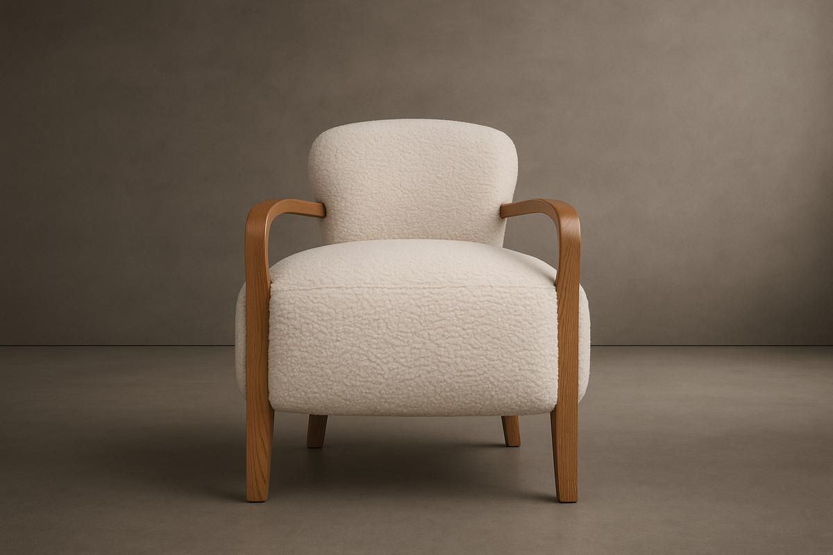 Cabana Armchair - Shearling: Ivory