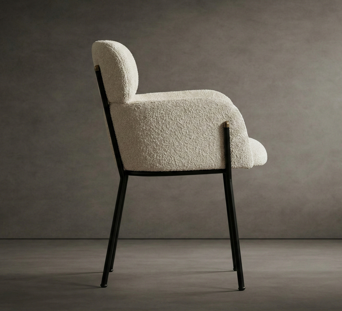 Napa Dining Chair - Bouclé: Opal