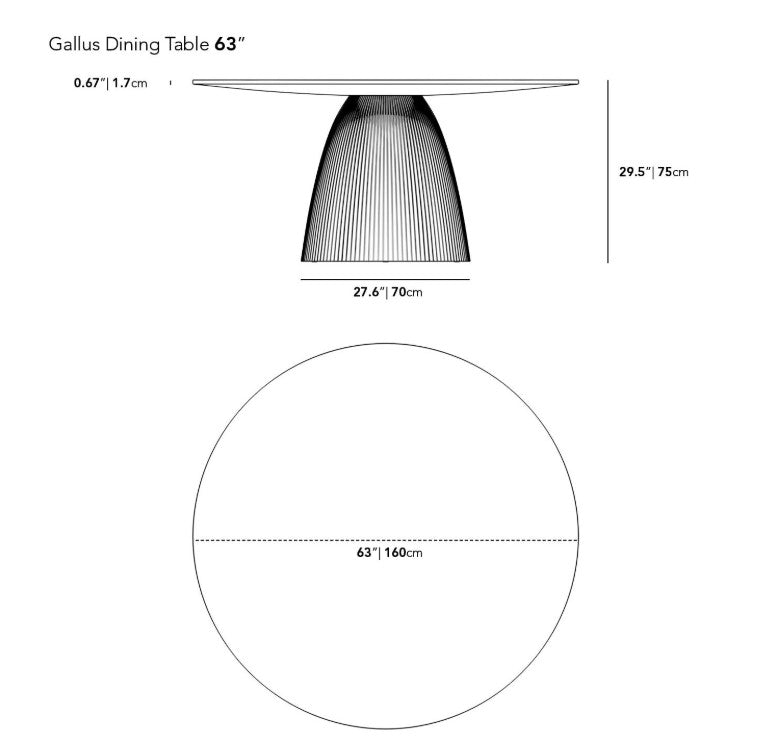 Gallus Dining Table - Multiple Options Available