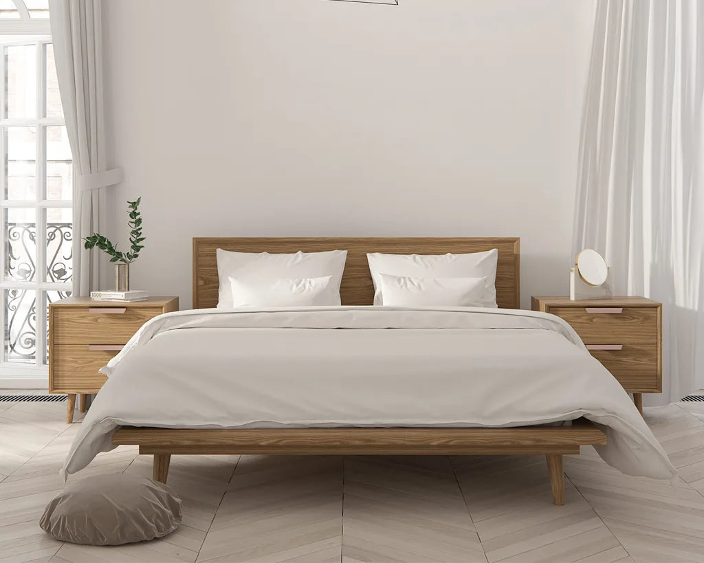 Asher Bed - Ash Veneer - Multiple Options Available