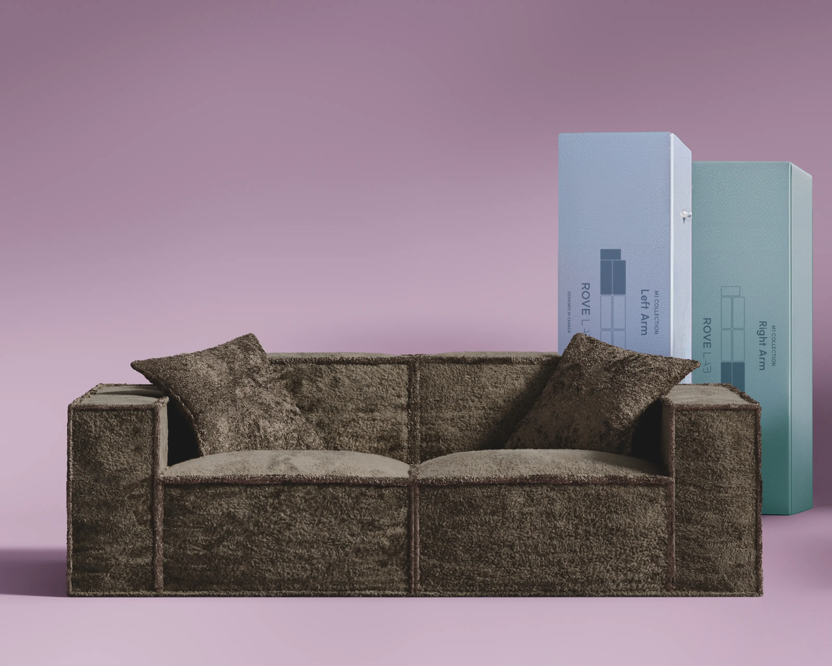 M1 Sofa Loveseat - Shearling: Espresso