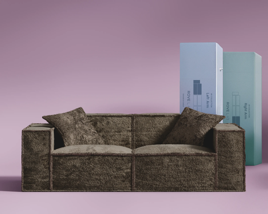 M1 Sofa Loveseat - Shearling: Espresso