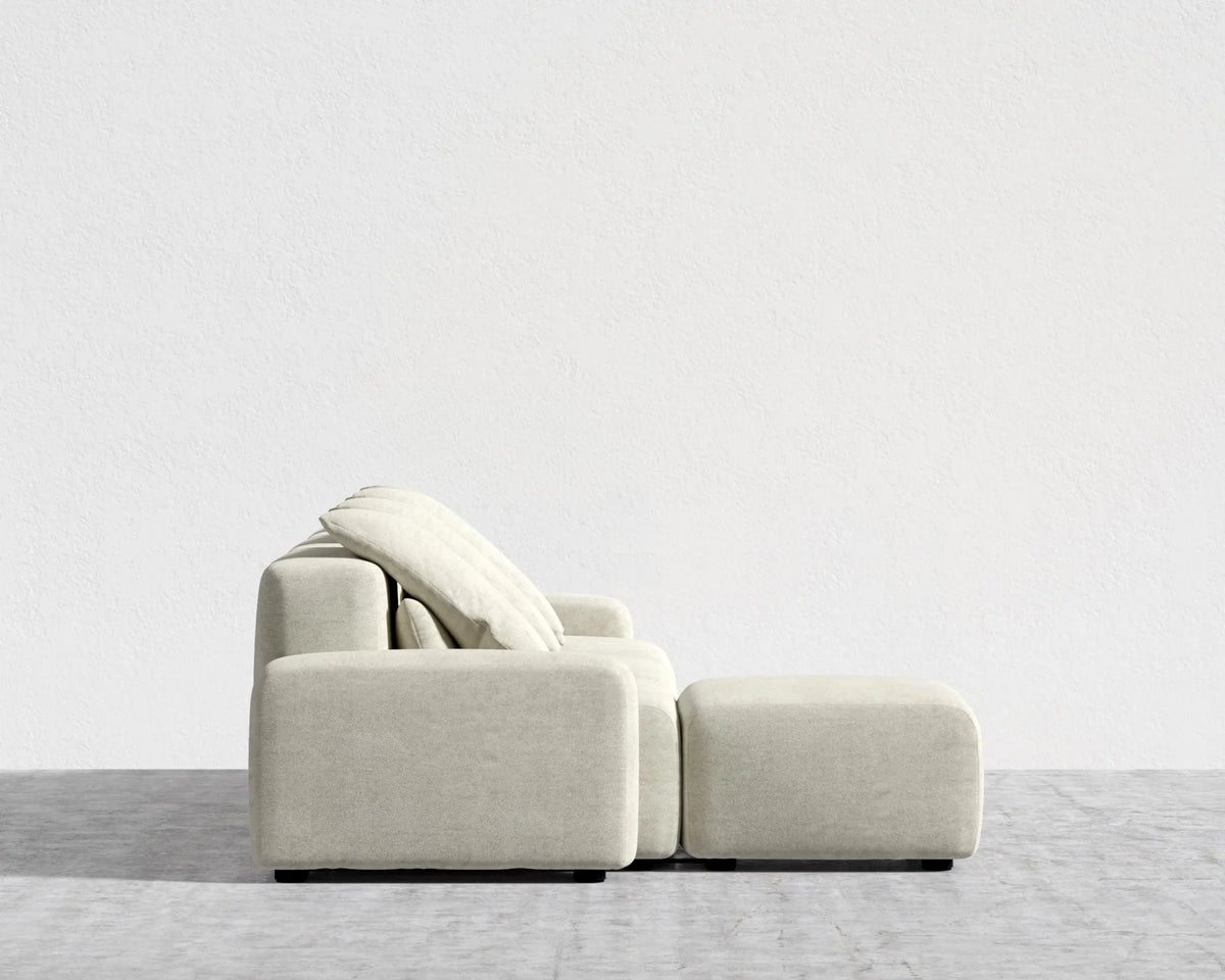 Kaye Sectional Sofa L - Essential Cloud Weave: Birch